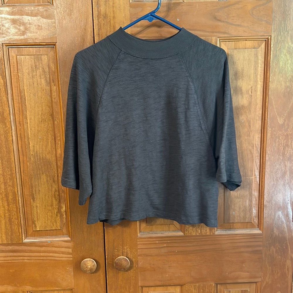 Black turtle neck top